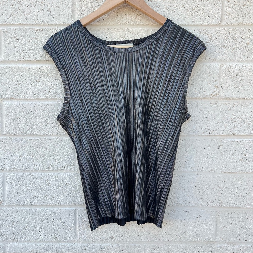 Vintage metallic tank top